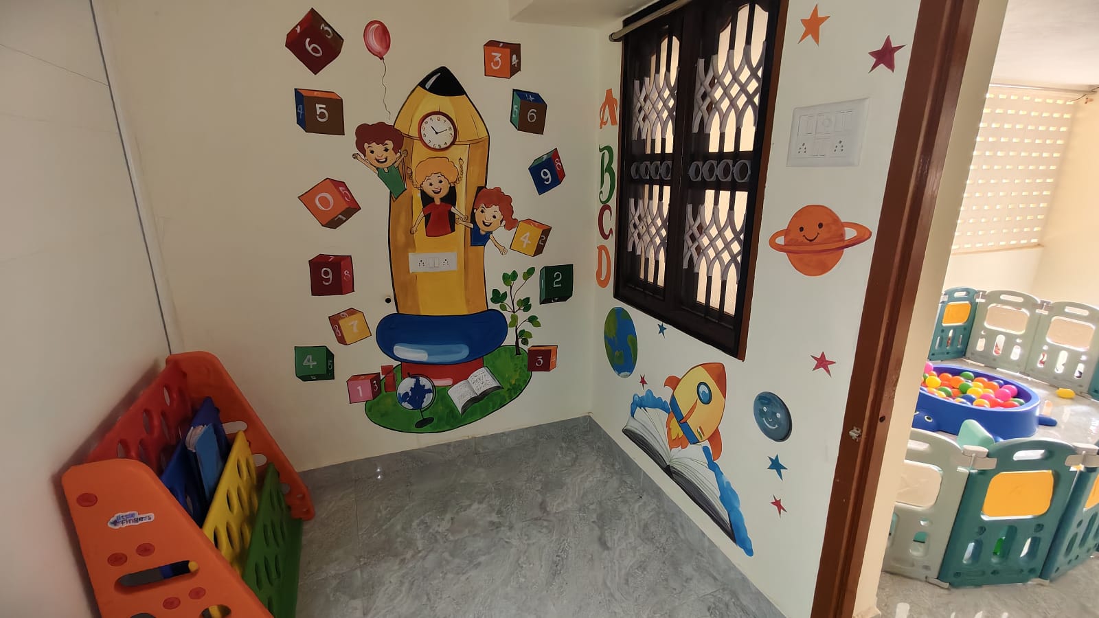 Creative wall and learning corners