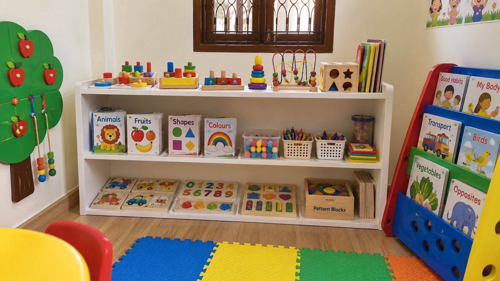 Well-equipped learning materials at KidDreams